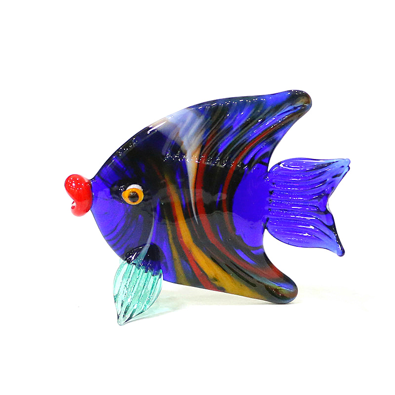 Aquarium Marine Color - ムラーノガラス海魚ミニフィギュアカラフルでかわいい鮮やかなシミュレーション海洋動物クラフト装飾品ホーム水族館装飾コレクション