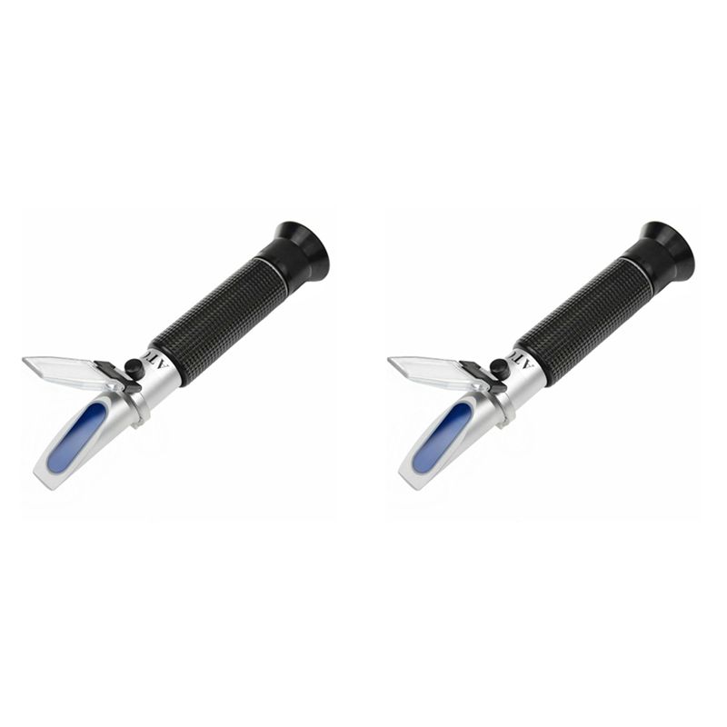 Marine Aquarium Temperature - 2X 塩分屈折計 海水および海洋魚類飼育水槽用 0-100 Ppt 自動温度補償付き-B51B