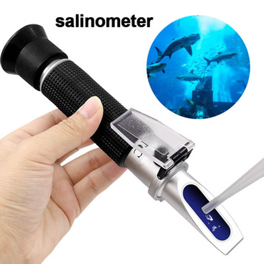Marine Aquarium Temperature - 海水および海洋用の塩分屈折計,養魚水族館,自動温度補償,0〜100 ppt