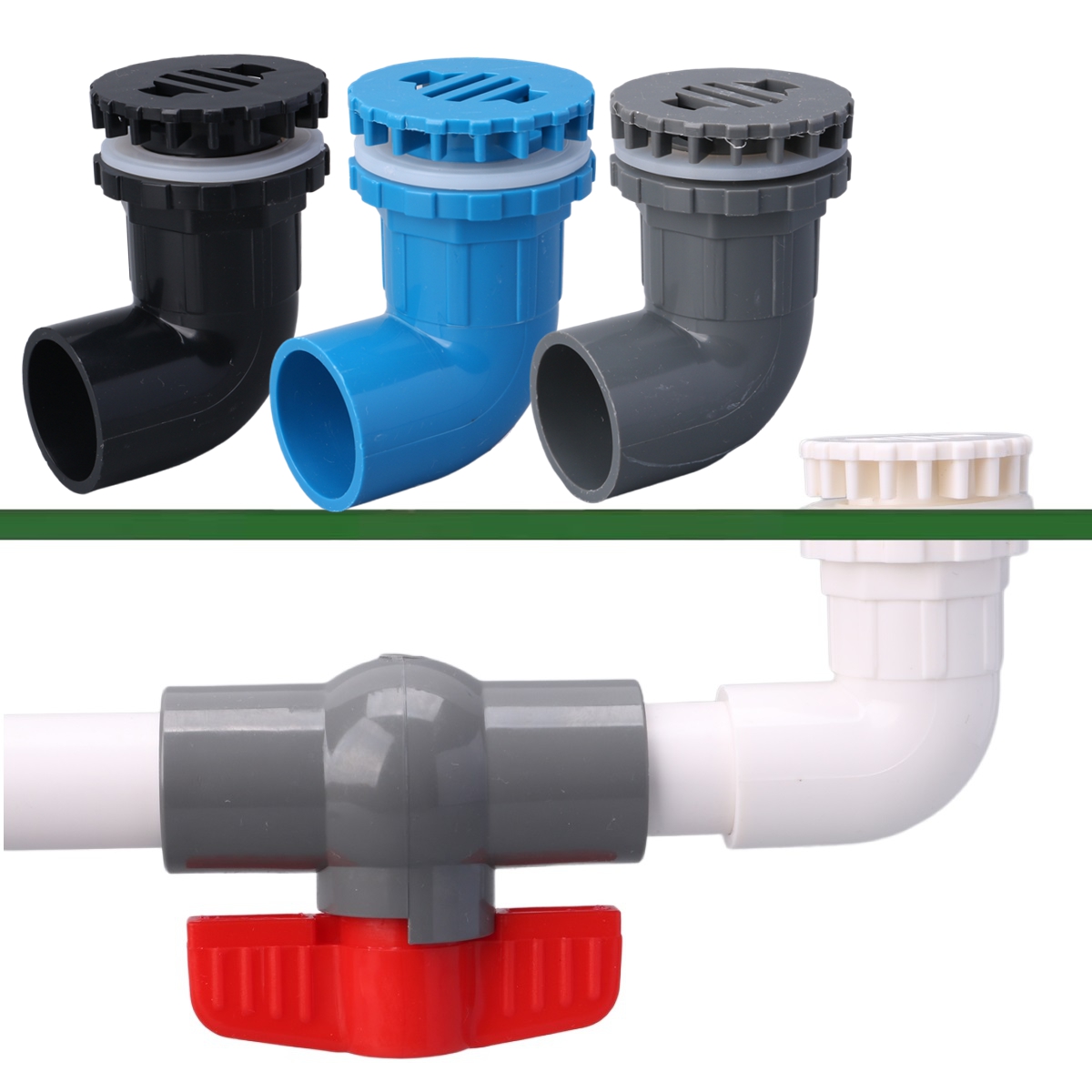 Marine Aquarium Overflow - 1pc 20/25/32/40/50 ミリメートル PVC パイプジョイント水族館排水管出口ジョイント 90