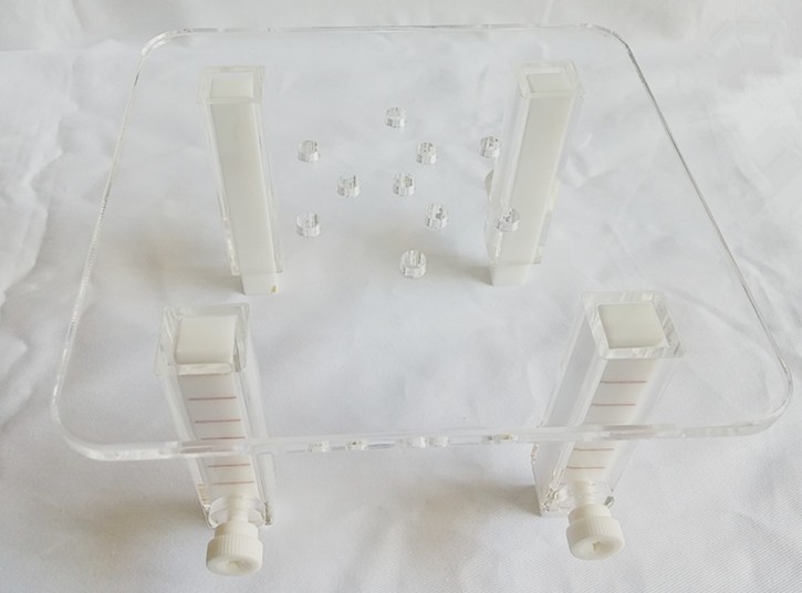 Aquarium Marine Color - 調整可能なプロテインスキマーリフトブラケットトレイ、高さ9～15cm、水槽用機器向けに16x16cmと23x23cmのオプション付き