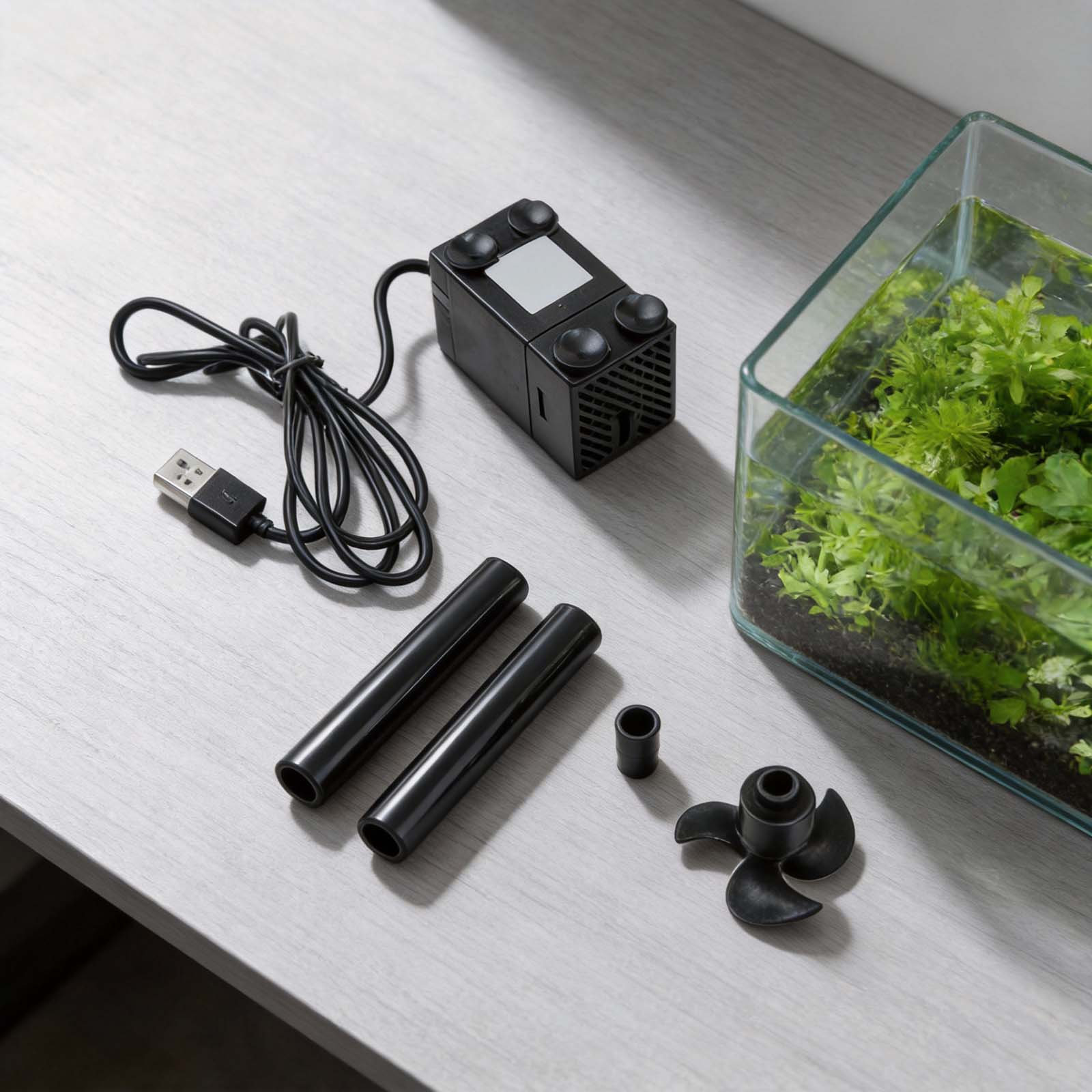 Aquarium Marine Setup - 水槽用コンパクト水中ポンプ 波発生機能と酸素豊富化機能付き 淡水・海水環境に対応