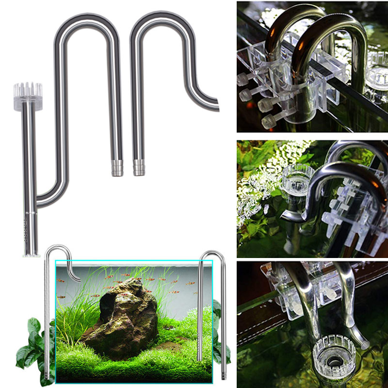 Marine Aquarium Overflow - 新しい水槽の底部ステンレス鋼と回転フィルターを備えた魚の植物の植物のための水耕栽培の新しい