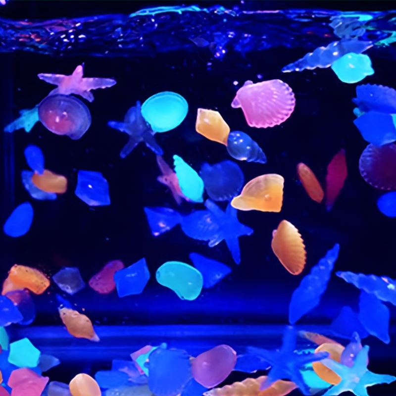 100個の海洋発光石、カラフルな発光石、貝殻やヒトデを模倣し - Aquarium Marine Color のレビューと価格
