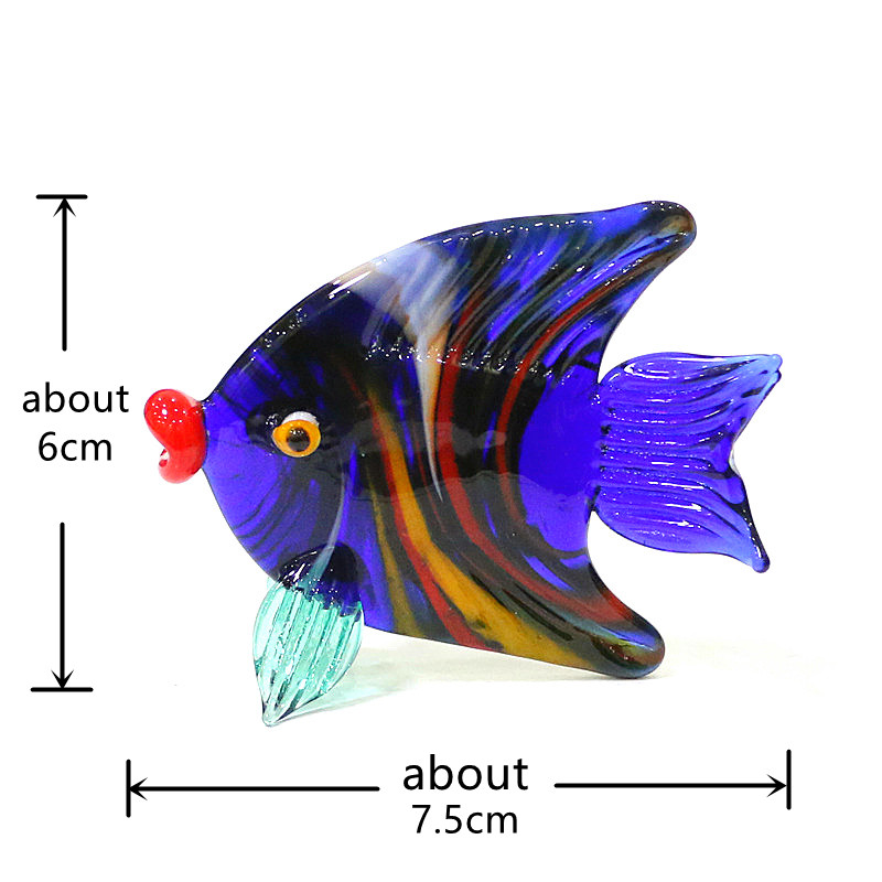 ムラーノガラス海魚ミニフィギュアカラフルでかわいい鮮やかなシ - Aquarium Marine Color のレビューと価格