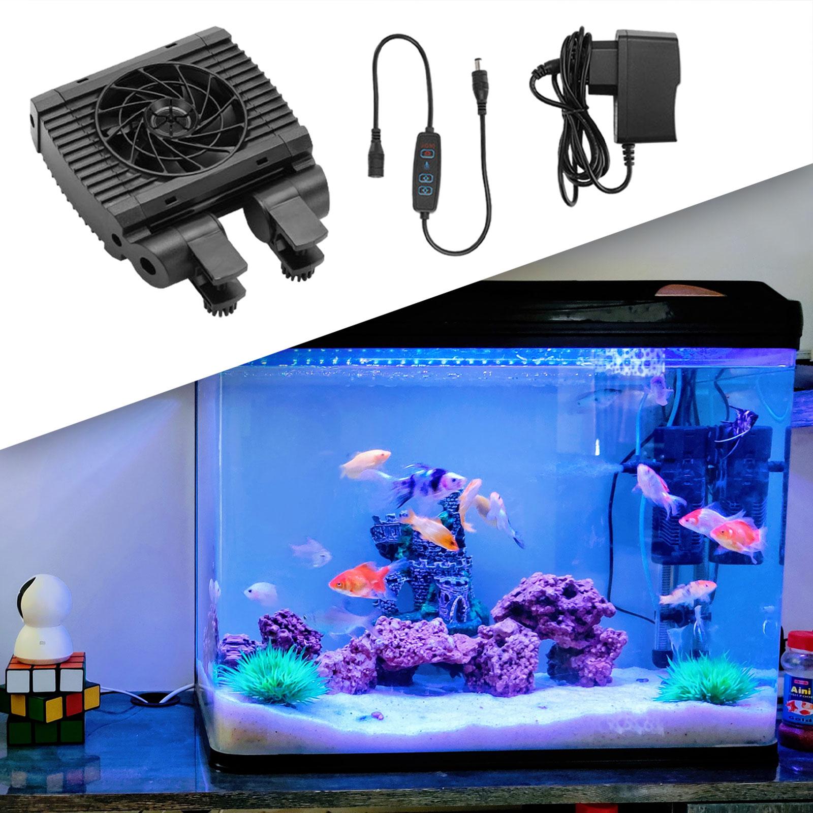 水槽冷却ファン 水族館チラー 温度調節器 海水淡水用コンパク - Marine Aquarium Temperature のレビューと価格