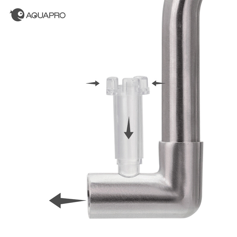 AQUAPRO ミニステンレス鋼流入流出スキマーパイプ水族館 - Marine Aquarium Overflow のレビューと価格