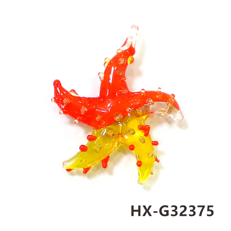 ミニガラスヒトデペンダント カラフル可愛い 手工芸製作 DI - Aquarium Marine Color のレビューと価格