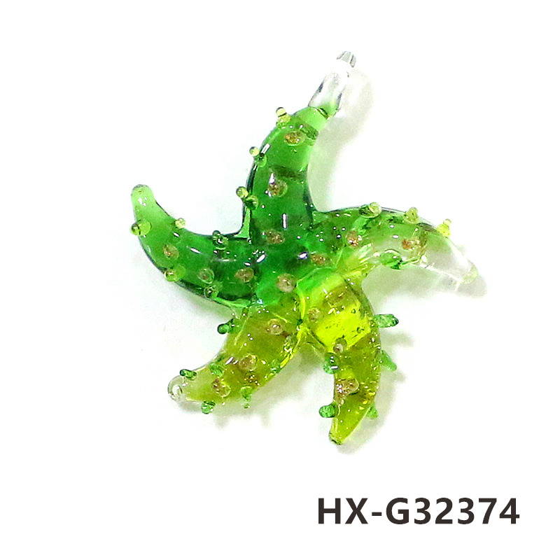 ミニガラスヒトデペンダント カラフル可愛い 手工芸製作 DI - Aquarium Marine Color のレビューと価格