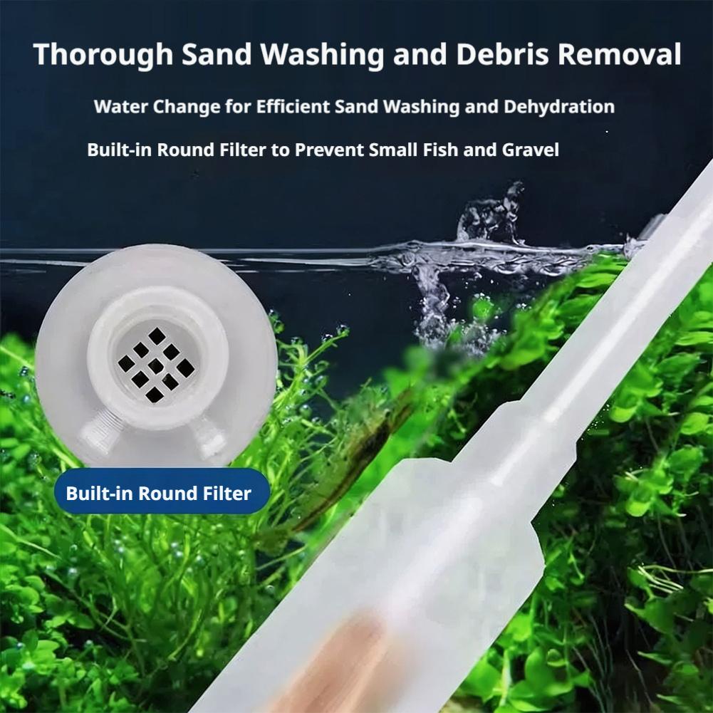 手動式水槽サイフォン魚タンク水交換キット砂利クリーナー砂洗浄 - Aquarium Marine Sand のレビューと価格