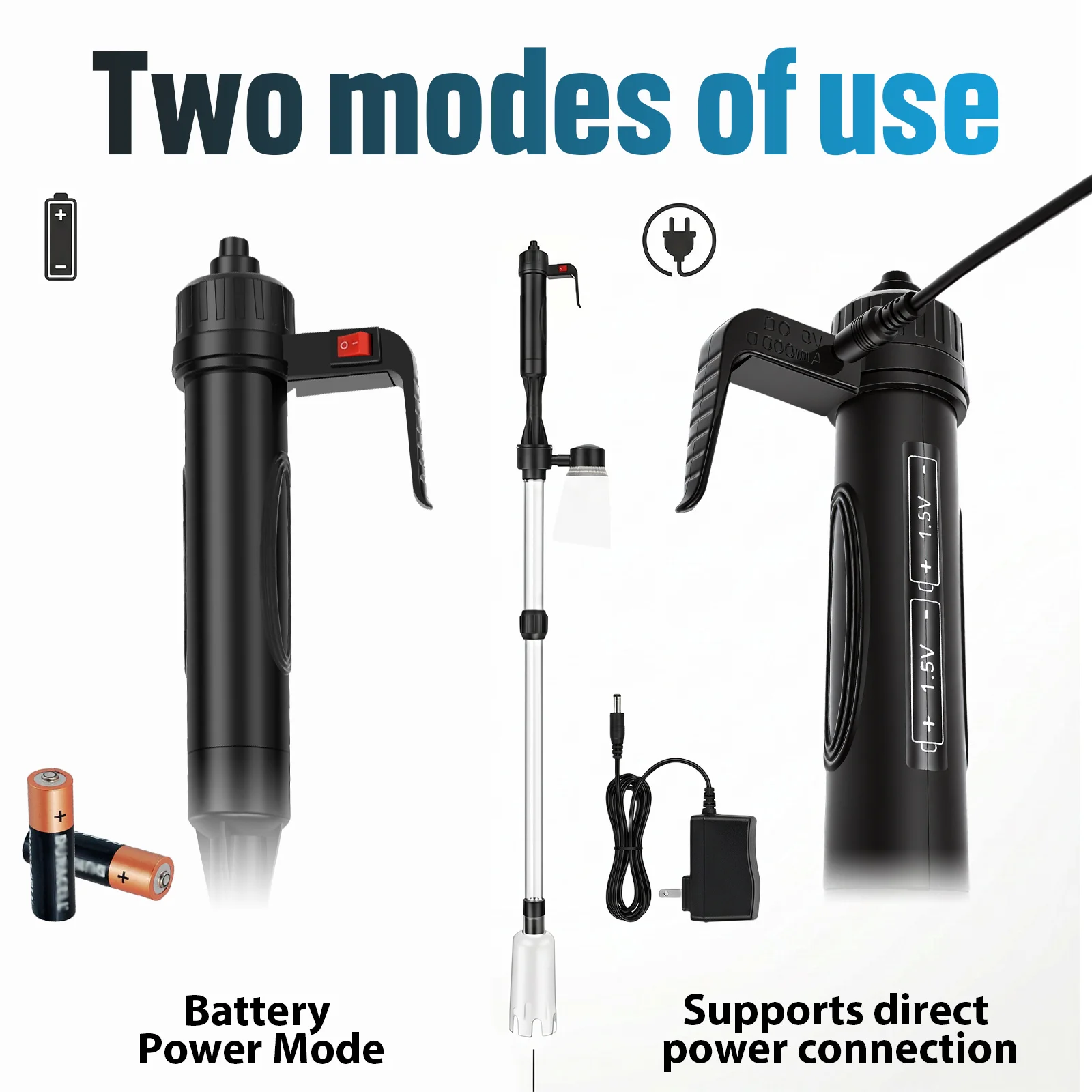 水槽掃除機 3in1 電動式砂吸い上げ機 水換え機能付き 魚 - Aquarium Marine Sand のレビューと価格