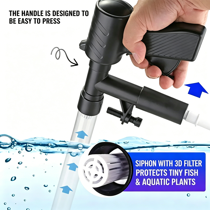 水槽魚タンク水交換ポンプ水槽清掃ツール真空式水交換器砂利クリ - Aquarium Marine Sand のレビューと価格