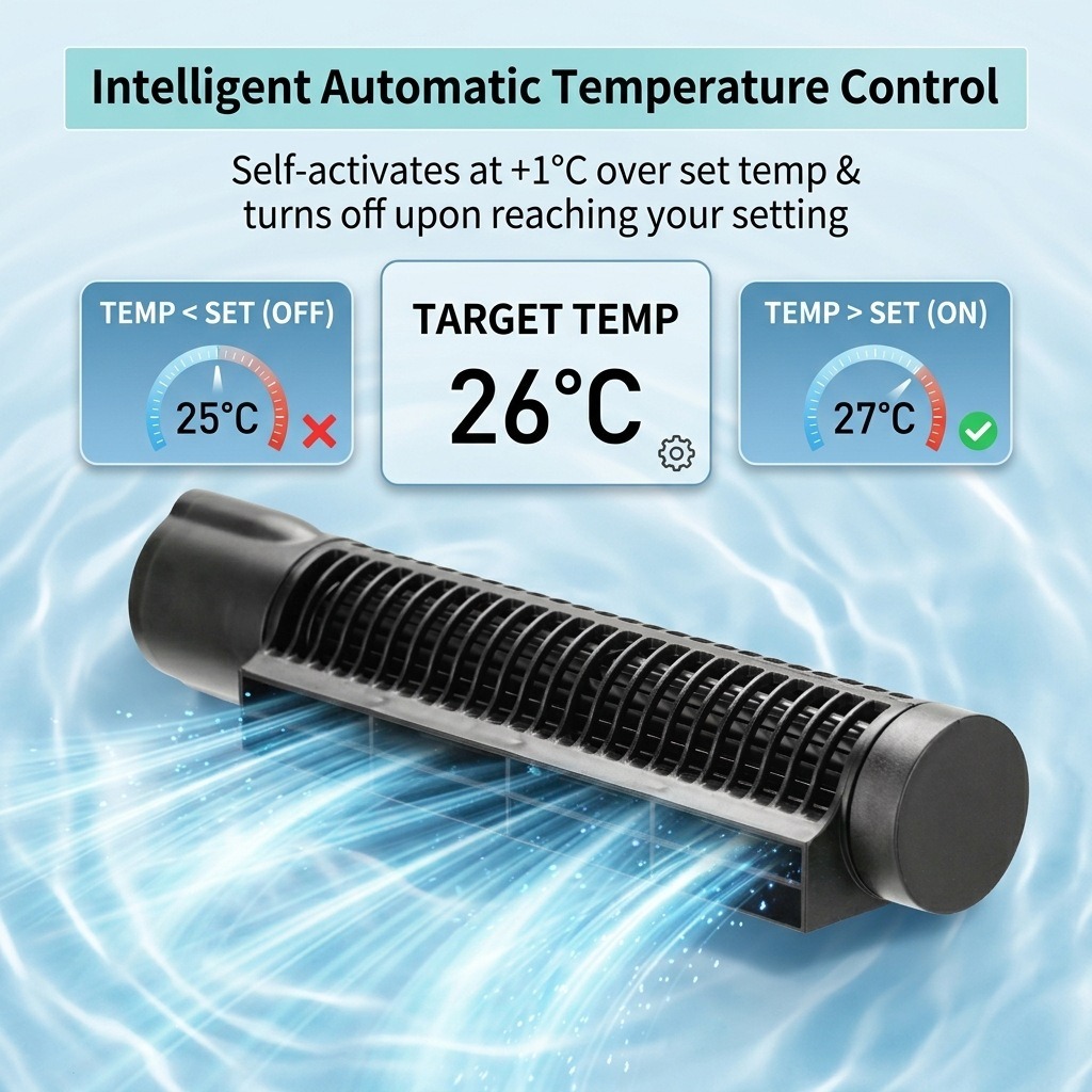 3w/4w 水族館冷却ファン自動温度制御水槽冷却ファン調整可 - Marine Aquarium Temperature のレビューと価格