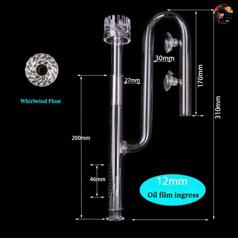 水槽用リリーパイプフィルターアクセサリー ガラスパイプ ポピ - Marine Aquarium Overflow のレビューと価格