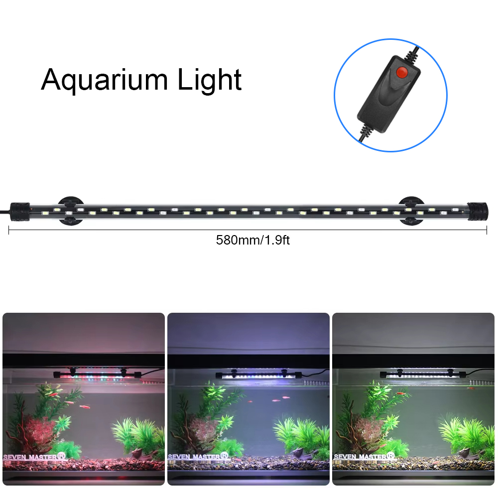 防水LED水族館植物成長ランプ,水槽ライト,水中水族館ライト - Aquarium Marine Lights のレビューと価格