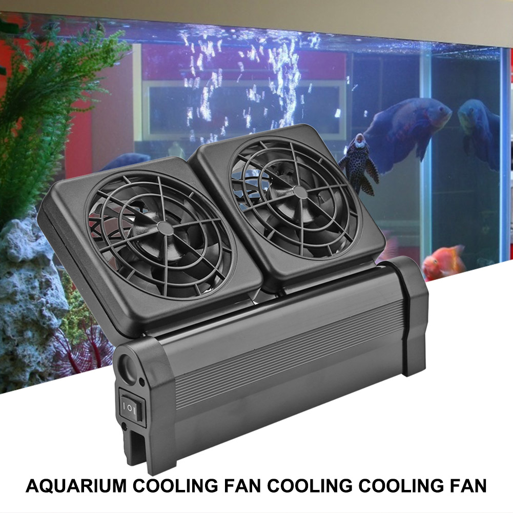 ミニ水槽冷却ファン、養殖魚タンク用調整可能低騒音チラーファン - Marine Aquarium Temperature のレビューと価格