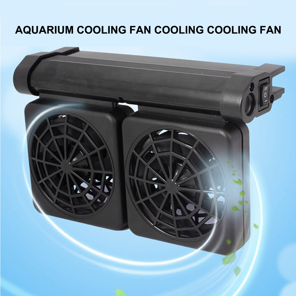 ミニ水槽冷却ファン、養殖魚タンク用調整可能低騒音チラーファン - Marine Aquarium Temperature のレビューと価格