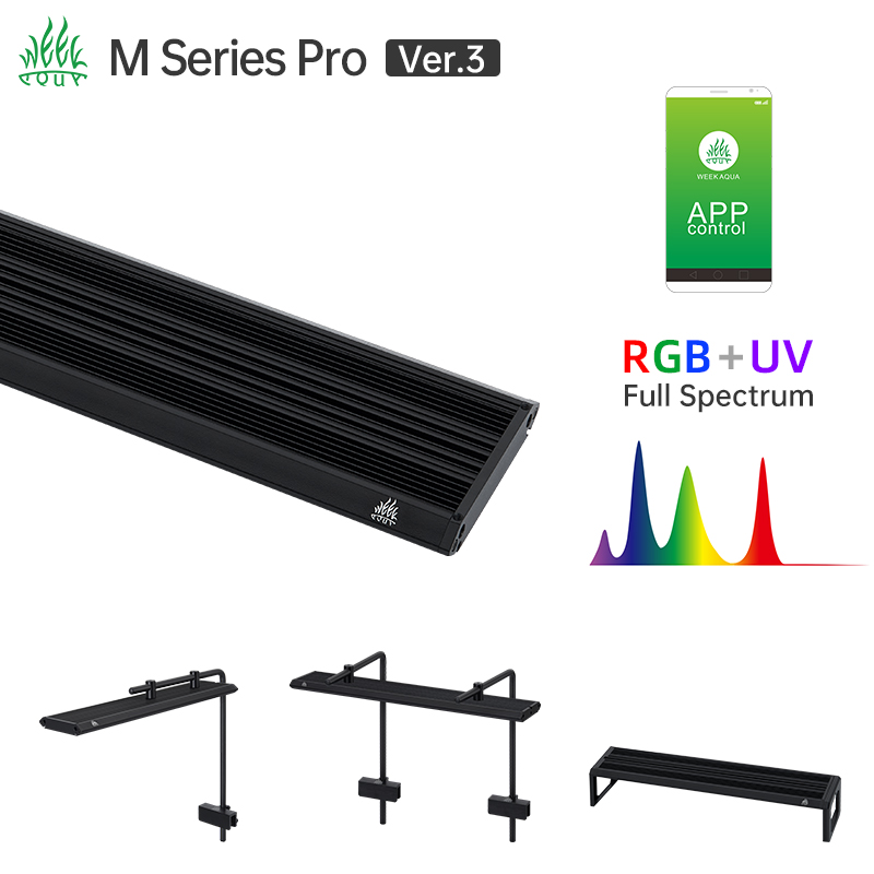 ウィークアクアMシリーズRGB UV LED水槽ライト、調整 - Aquarium Marine Lights のレビューと価格