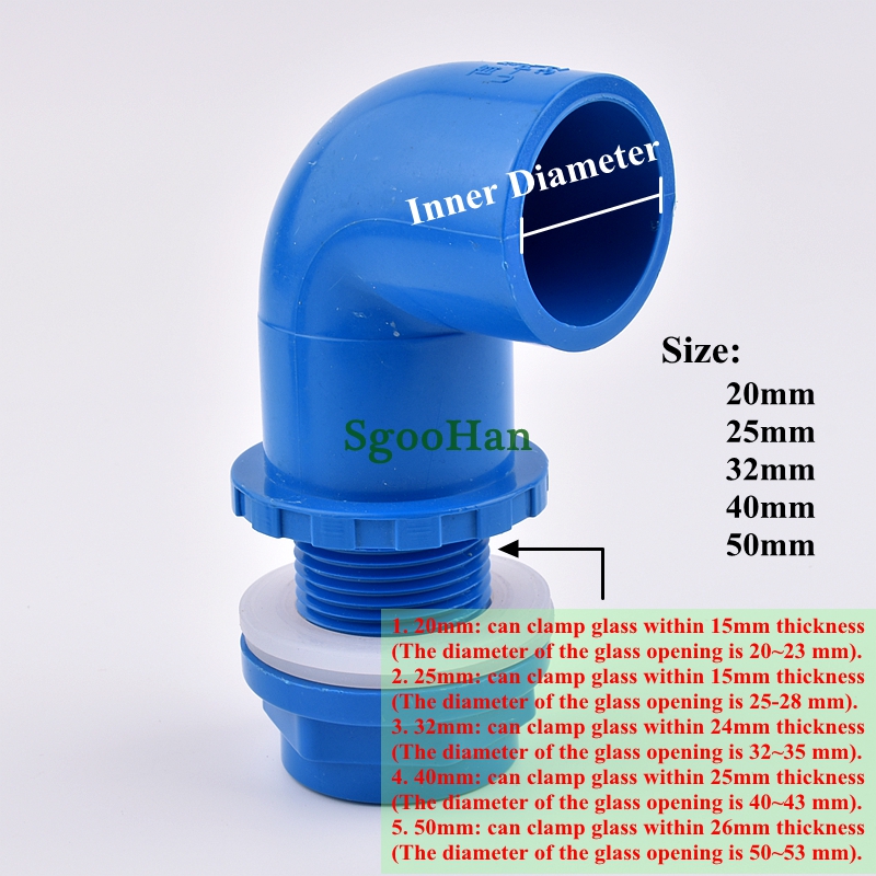 1個入り 5サイズ展開 PVCパイプ 水槽用エルボ 排水コネ - Marine Aquarium Overflow のレビューと価格