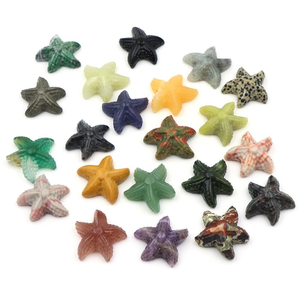 35 ミリメートルヒトデの形の像海洋動物天然石ヒーリングクリ - Marine Aquarium & Regional Centre Reviews のレビューと価格