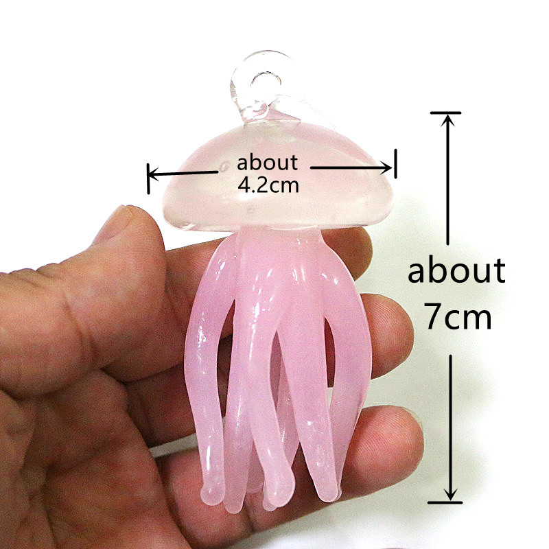ピンククラゲガラスペンダントかわいい海洋動物魅力装飾品家庭用 - Marine Aquarium & Regional Centre Reviews のレビューと価格